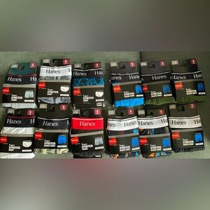 Hanes Men's Premium Stretch Boxer Briefs - Black, Red, Blue, Gray
